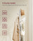 Coat Stand - Solid Wood - Black - Free Standing with 8 Hooks and Adjustable Height