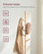 Wooden Coat Stand - Solid Wood - Black - Free Standing with 8 Hooks