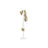 Coat Rack - Solid Wood - Cloud White - 8 Hooks for Entryway and Hallway