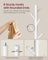 Coat Rack - Solid Wood - Cloud White - 8 Hooks for Entryway and Hallway