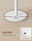 Coat Rack - Solid Wood - Cloud White - 8 Hooks for Entryway and Hallway