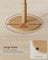 Coat Rack - Solid Wood - Cloud White - 8 Hooks for Entryway and Hallway