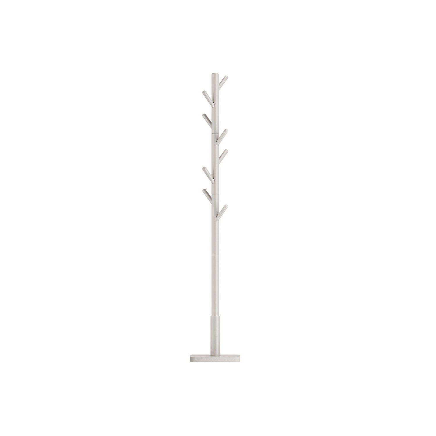 Solid Wood Coat Stand - White - Rubberwood