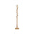 Coat Stand - Solid Wood - White - Free Standing with 8 Hooks