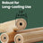 Free Standing Coat Rack - Solid Wood - Natural Beige - 8 Hooks