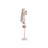 Coat Stand - Solid Wood - White - Free Standing with 8 Hooks