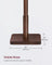 Coat Rack - Solid Wood - Dark Walnut - Free Standing with 8 Hooks