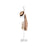 Coat Stand - Solid Wood - White - Free Standing with 8 Hooks