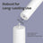 Coat Rack - Solid Wood - White - Height Adjustable with 8 Hooks