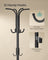 Freestanding Coat Rack - Metal - Ink Black - 12 Hooks with Umbrella Holder