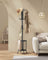 Freestanding Coat Rack - Metal - Ink Black - 12 Hooks with Umbrella Holder