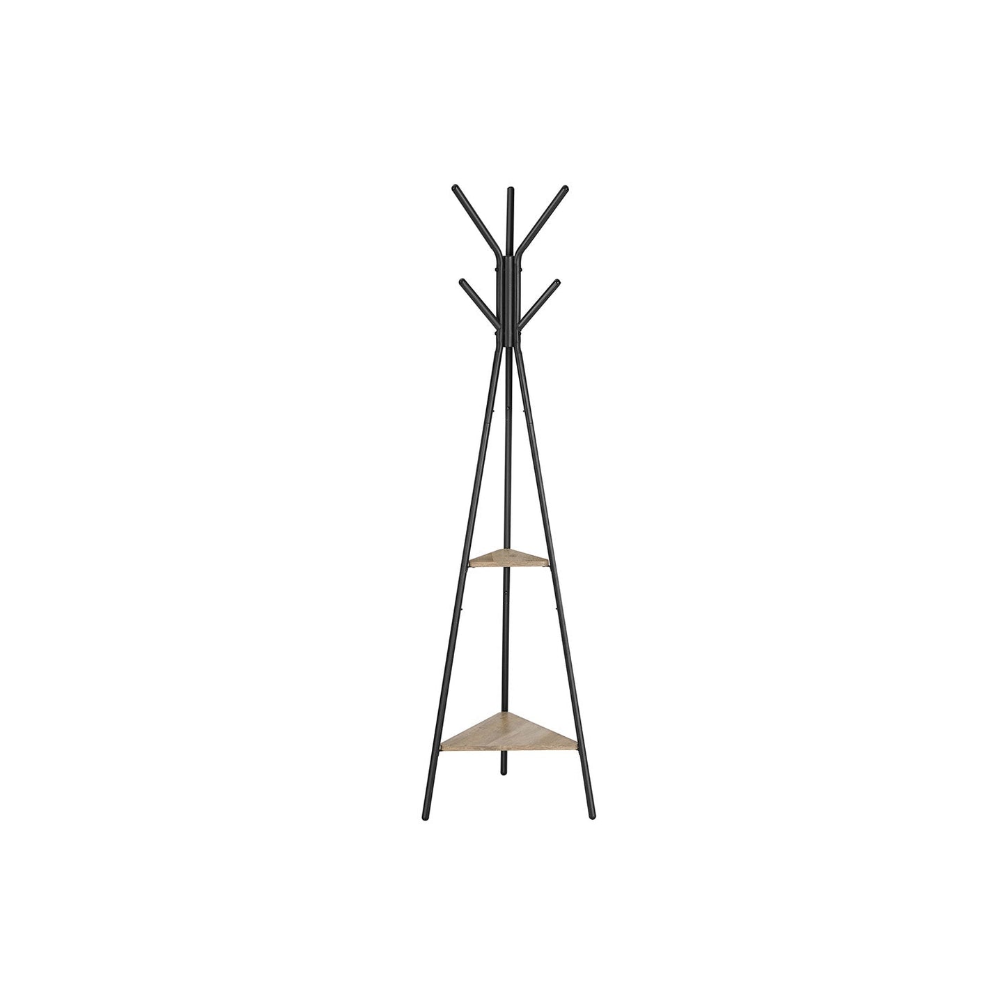 Coat Rack Stand - Metal - Black - Durable and Reliable