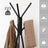 Free-Standing Coat Rack - Metal - Greige and Black