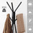 Free-Standing Coat Rack - Metal - Greige and Black