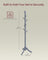 Coat Rack - Solid Wood - Grey - 8 Hooks with 3 Adjustable Heights