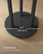 Freestanding Coat Rack Stand - Wood - Ink Black - 11 Hooks and 3 Shelves with Removable Wheels