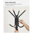 Coat Stand - Metal - Black - 12 Hooks for Coats