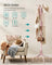 Coat Stand - 12 Hooks, 4 Legs - Metal - Jelly Pink