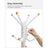 Coat Stand - Metal - Black - 12 Hooks for Coats
