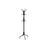 Coat Stand - 12 Hooks, 4 Legs - Metal - Black