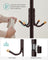 Coat Stand - 12 Hooks, 4 Legs - Metal - Black
