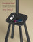 Coat Rack Stand - Wood - Ink Black - Free Standing Hall Tree with 8 Hooks and Storage Shelf