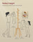 Coat Rack Stand - Wood - Natural Beige - Free Standing with 8 Hooks and Storage Shelf