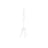 Coat Rack Stand - Wood - Cloud White - Free Standing with 8 Hooks and Storage Shelf