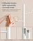 Cactus-Shaped Coat Rack - 8 Sturdy Hooks - Metal - Cloud White