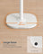 Cactus-Shaped Coat Rack - 8 Sturdy Hooks - Metal - Cloud White
