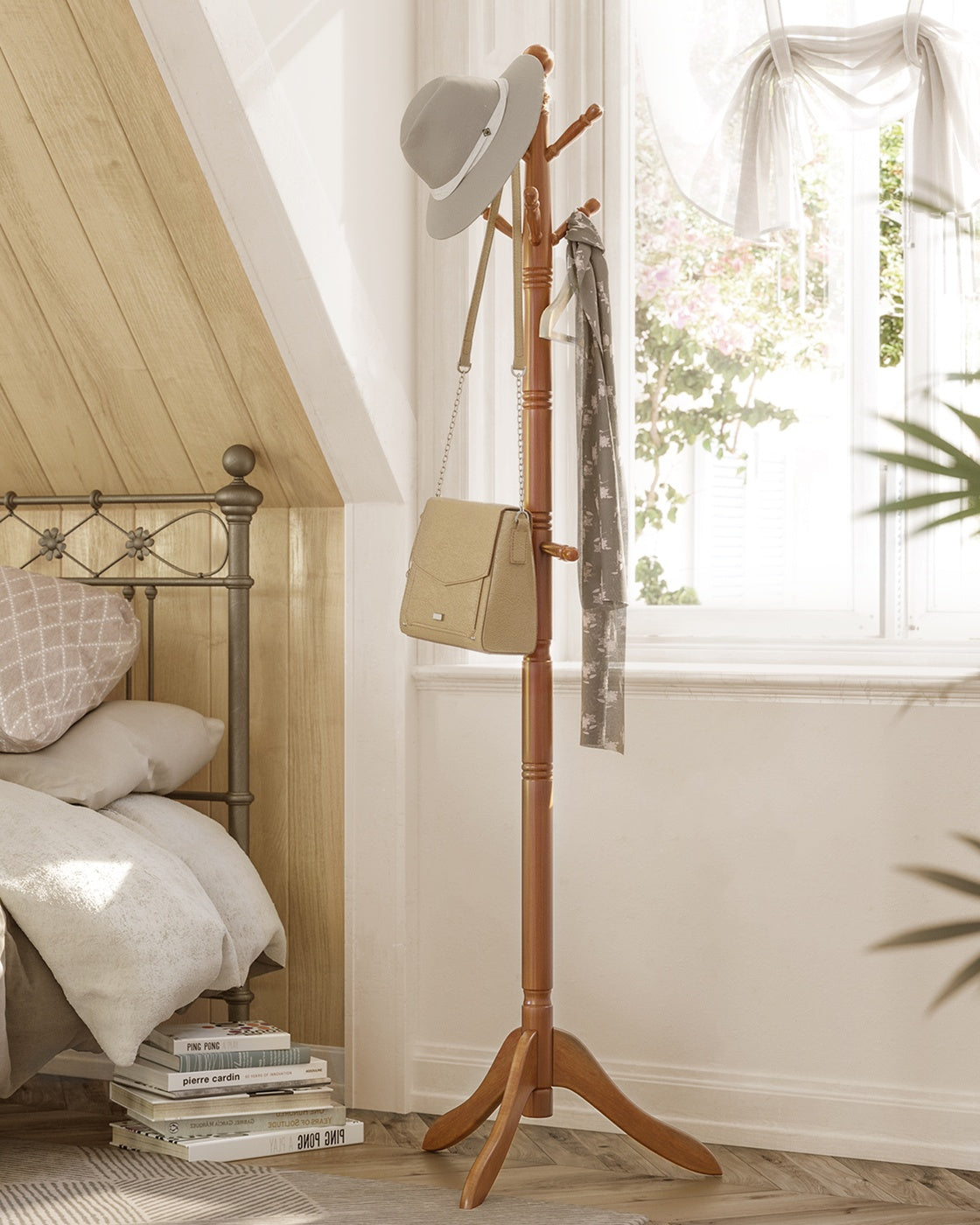Coat Rack Stand - 70.5" - Rubberwood