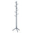 Coat Rack - Solid Wood - White - Freestanding with 8 Hooks for Entryway and Hallway