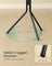 Freestanding Coat Rack - 175cm - Steel - 16 Hooks