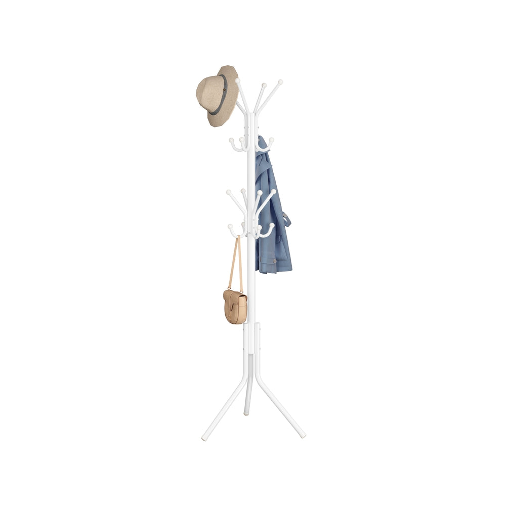 Freestanding Coat Rack - 68.9" - Steel - 16 Hooks
