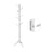 Freestanding Coat Stand - White - Solid Rubberwood