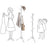 Freestanding Coat Stand - White - Solid Rubberwood