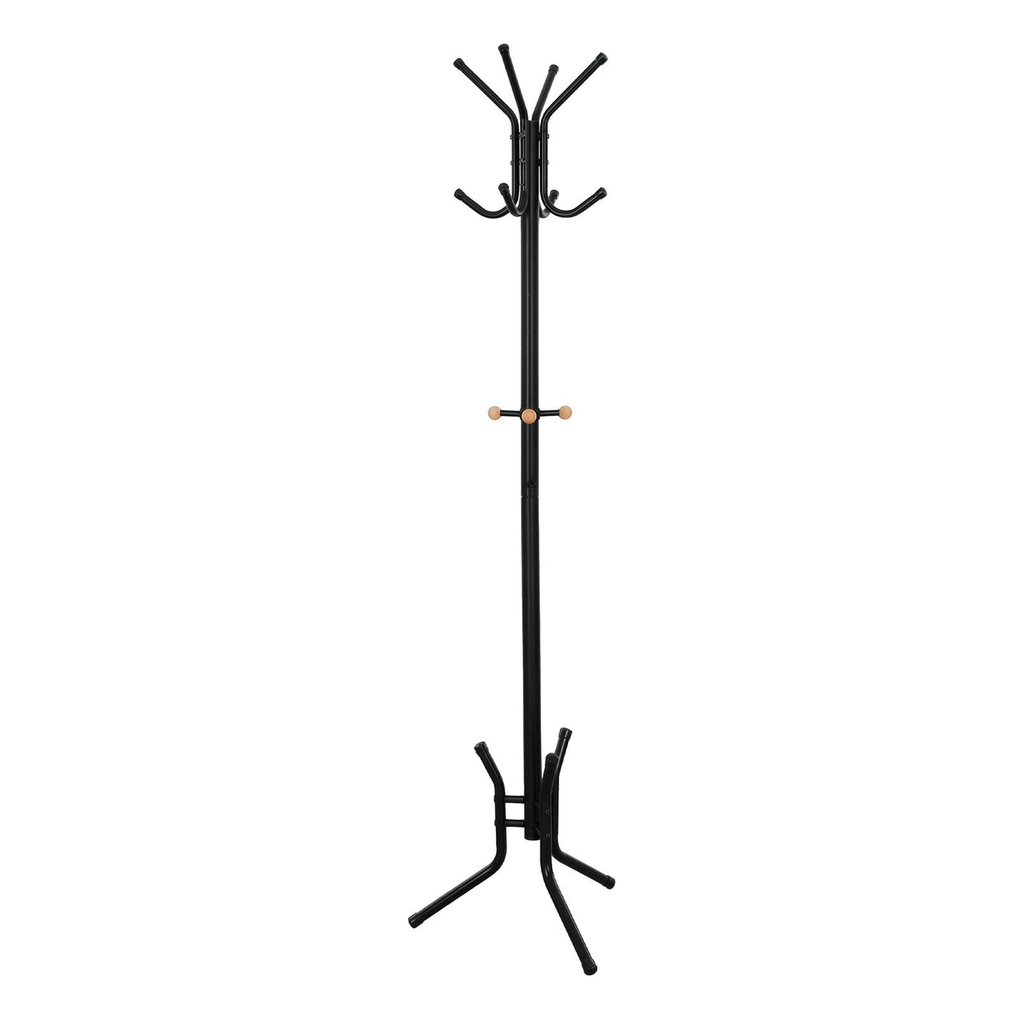 Coat Rack Stand - 176cm - Steel - 12 Hooks