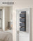 Over-Door Storage Organisers - Fabric - Slate Grey - Set of 2 with 4 Practical Pockets