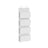 Over-Door Storage Organiser - 4 Pockets - Fabric - Cloud White