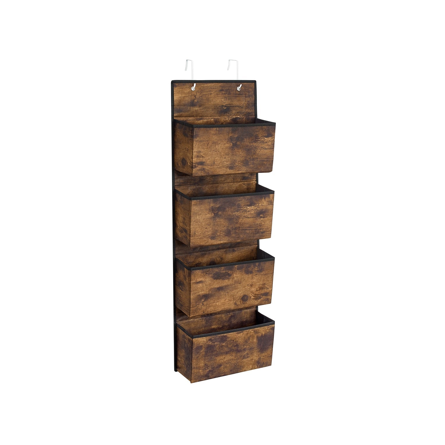 Over-Door Storage Organiser - 4 Pocket Design - Fabric - Black