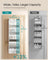 Over the Door Organiser - 5 Large Pockets - Transparent Nylon Mesh - Cloud White