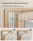 Over the Door Organiser - 5 Large Pockets - Transparent Nylon Mesh - Cloud White