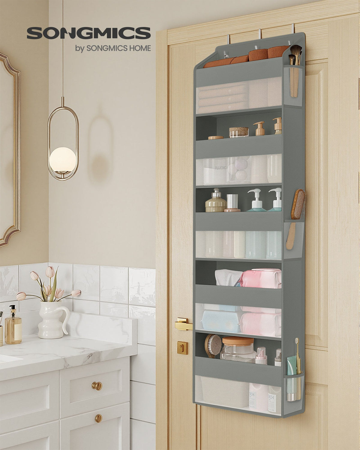 Over-the-Door Organiser - Foldable with Compartments