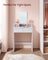 Dressing Table - Wood - Cloud White - Large Mirror