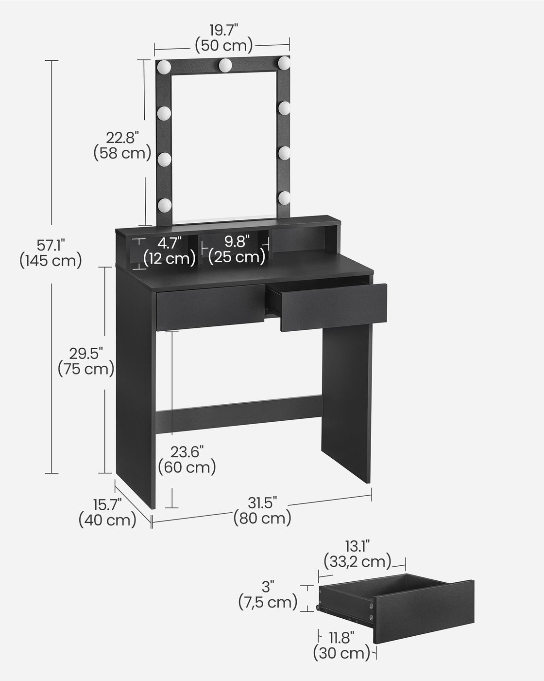 Dressing Table - Wood - Modern