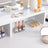 Dressing Table - Wood - White - Tri-Fold Mirror with Drawers and Open Compartments