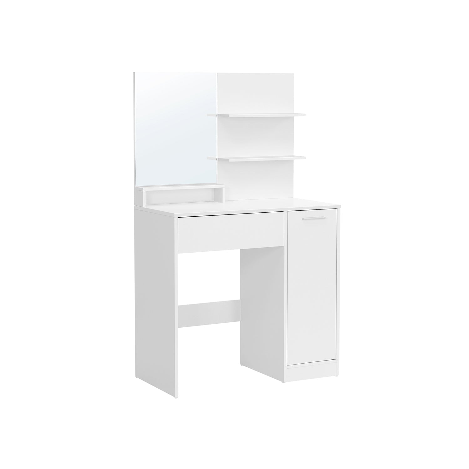 Vanity Table - Wood - White - With Mirror