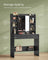 Dressing Table - Ink Black - LED Lights