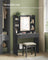 Dressing Table - Ink Black - LED Lights