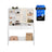Dressing Table - Wood - Cloud White - Adjustable LED Lights with Mirror and Spacious Storage